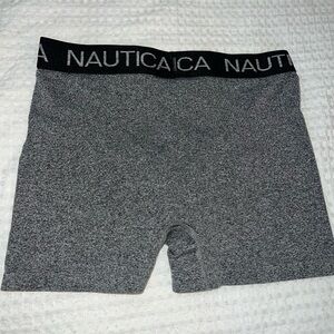 4 BIKER SHORTS - GRAY NAN LG/ SHORT BLACK LG            -2 BIKER SHORTS XL